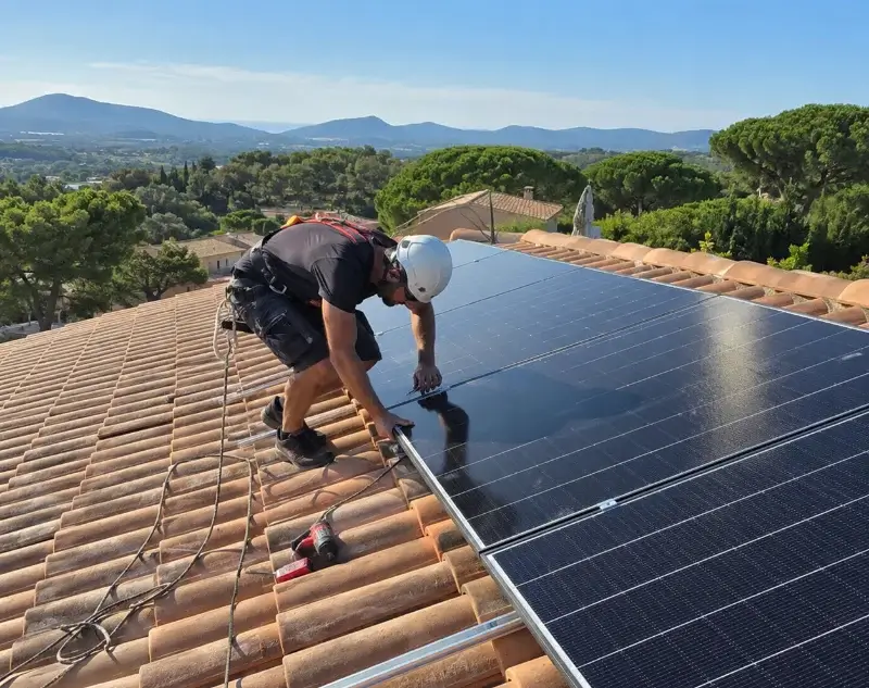 Installateur panneaux solaires Maubec — pose photovoltaïque sur toiture